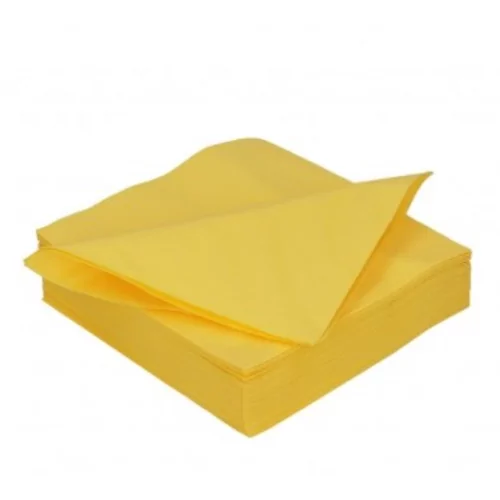 Serviettes yellow 33x33 2pl.16x125p