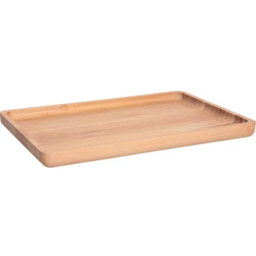Plateau rectangulaire bois bambou 215x150xH16mm