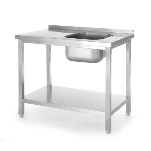 Table d’évier avec étagère, vissée
