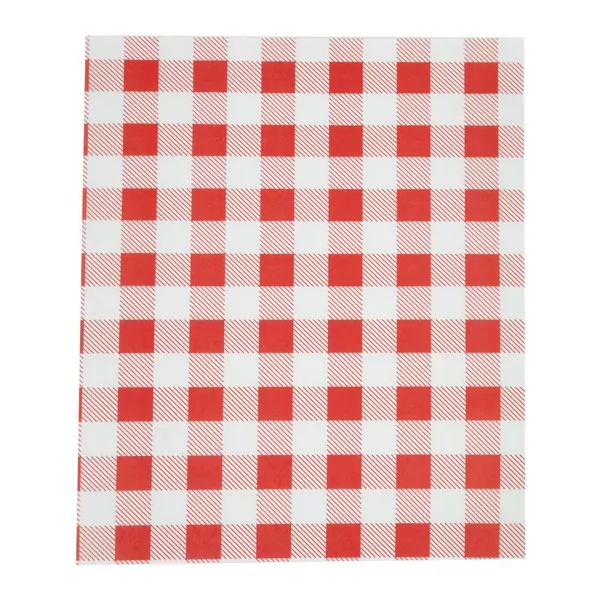 Rood Gingham vetvrij papier 31x38cm (200 stuks)