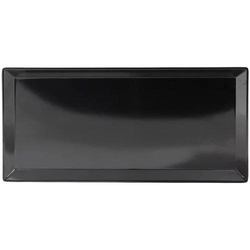 Plateau melamine noir rectangulaire 247x169-H17mm