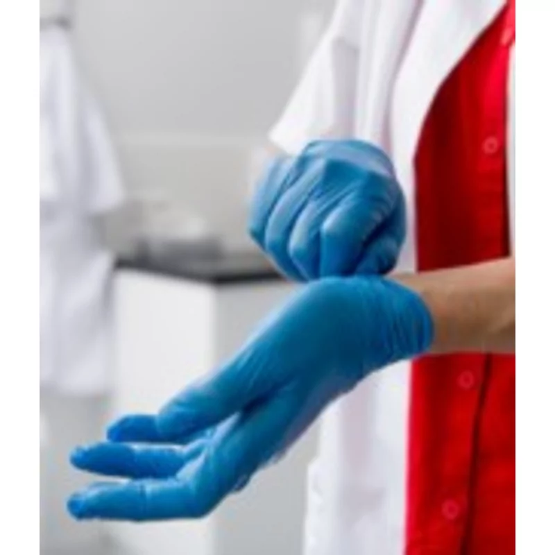 Gants jetables nitril bleu s 100p