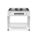 Gas cooker - 5 burners, open frame