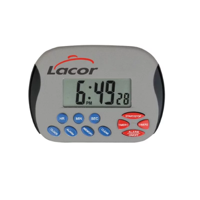 Lacor Minuteur de cuisine 2 timer avec Alarme 105x70mm