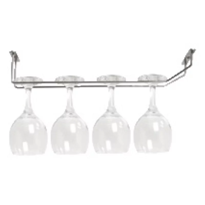 Rail de plafond pour suspension verres inox L610xB35mm
