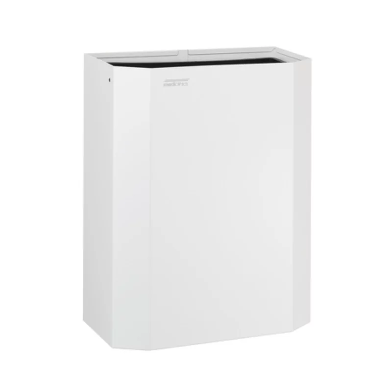 Poubelle ouverte 25l bl.acier inox.medic