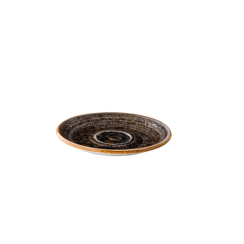 Jersey espressoschotel bruin 13 cm