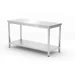 Centrale tafel met plank – geschroefd, diepte 600 mm