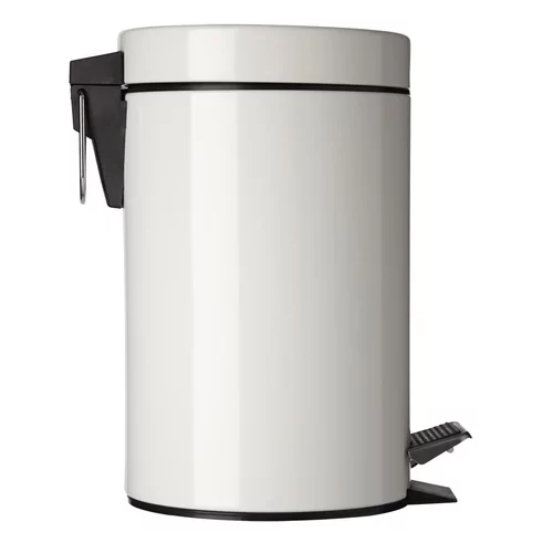 Afvalbak + pedaal zilverkleur 3l