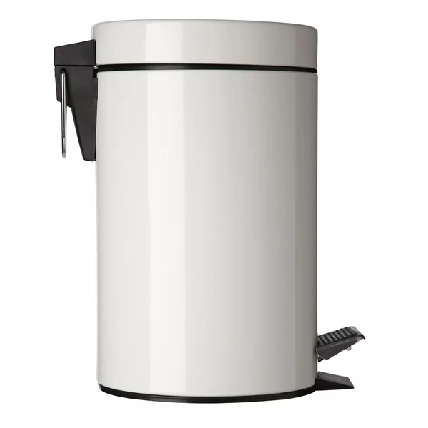 Afvalbak + pedaal zilverkleur 3l