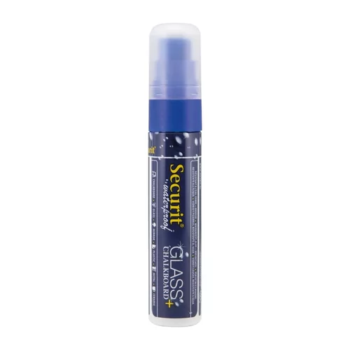 Securit Waterproof krijtstift (Glas + Krijtbord) in blauw met 7-15mm penpunt