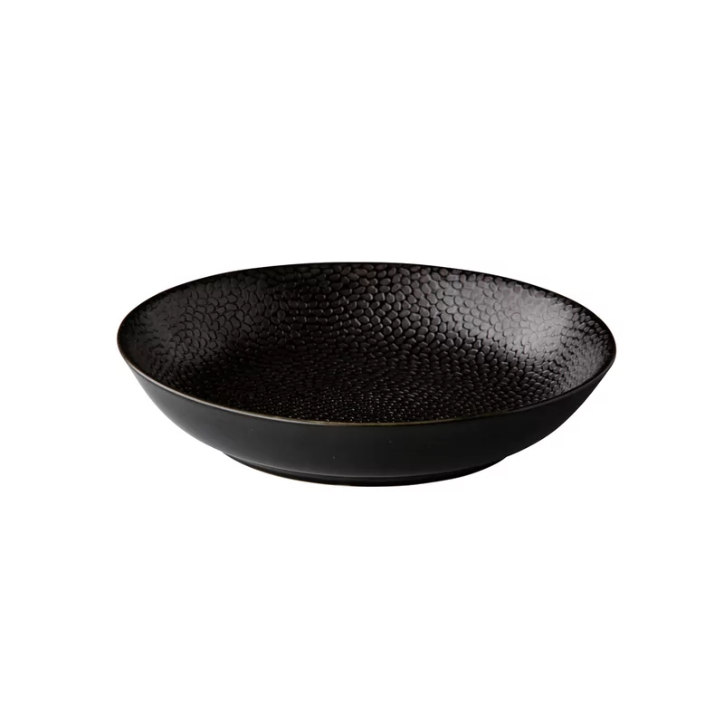 Coupe pasta plate Honeycomb Black 21 cm
