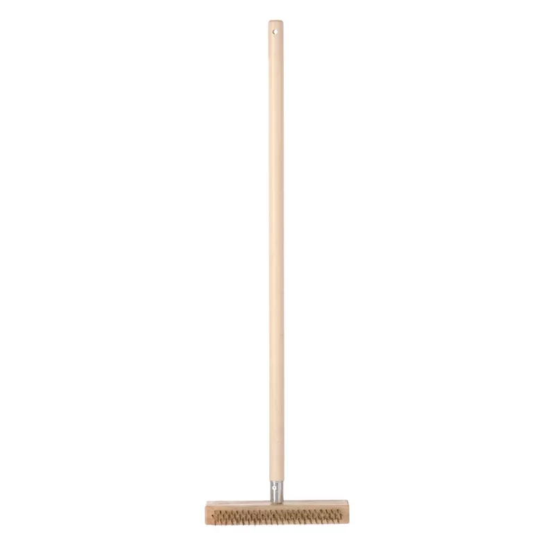 Pizza oven cleaning brush