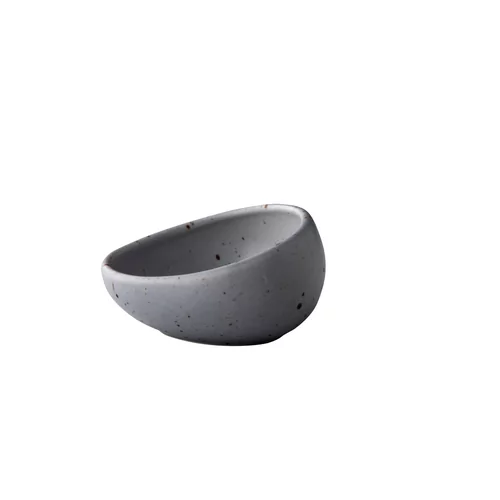 Tinto bowl angled S matt grey 8,9 cm