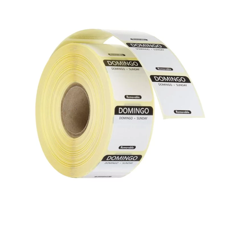 Daily food safety labels, multi-use, easy removable