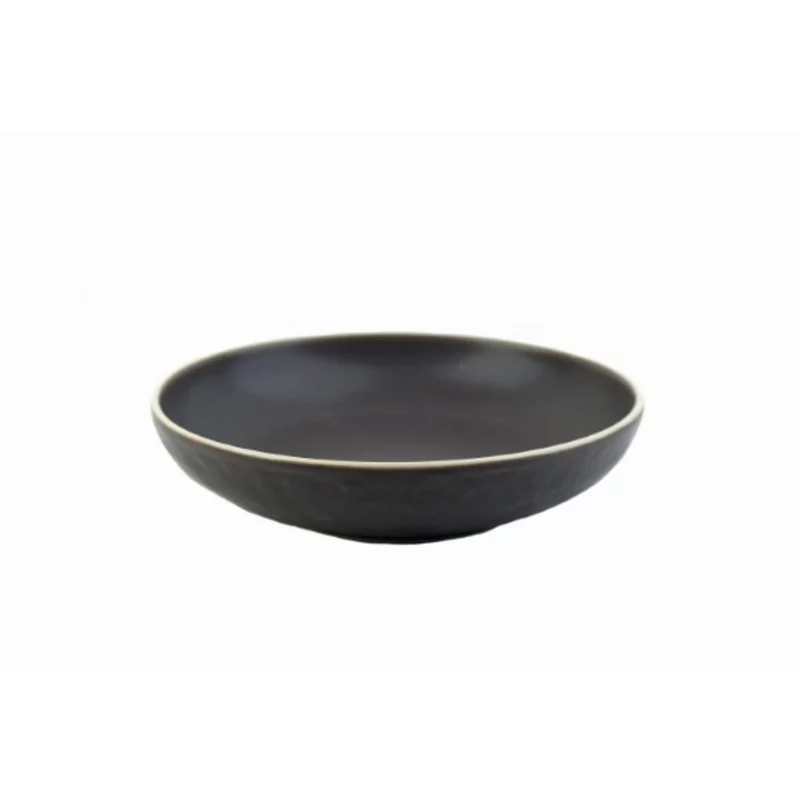 Edge Black diep bord/pastabord D225xH50mm 820ml