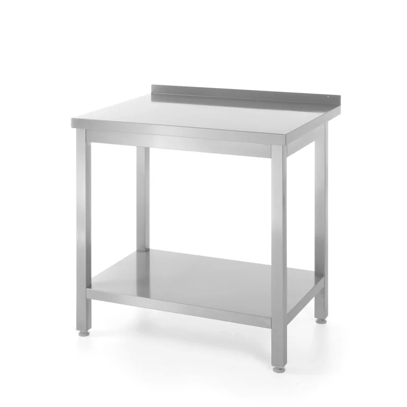 Table murale avec étagère – vissée, profondeur 600 mm
