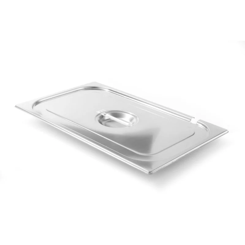 Lid for GN containers with ladle recess