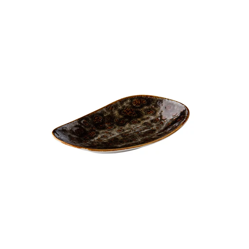 Jersey bord rechthoekig bruin 20,5 cm