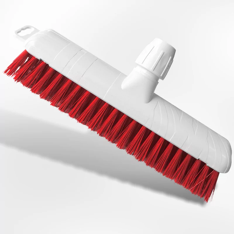 Balai de rue 30cm haccp rouge