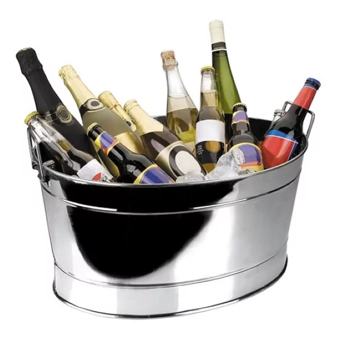 Seau à champagne inox XXXL oval 610x4300x280mm 32L