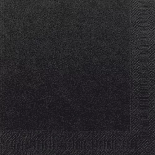 Napkins black 33x33 2pl.16x125p