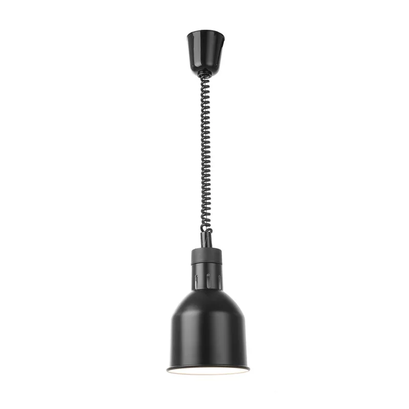 Rise and fall heat lamp, cylindrical