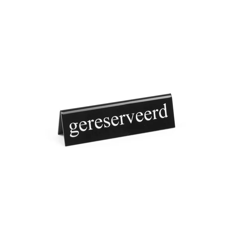 Table sign reserved