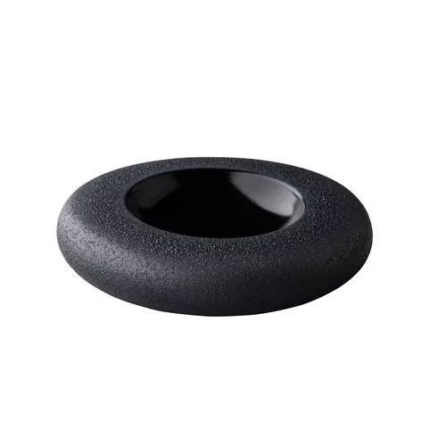 Vulcanic donut kom zwart 22 cm