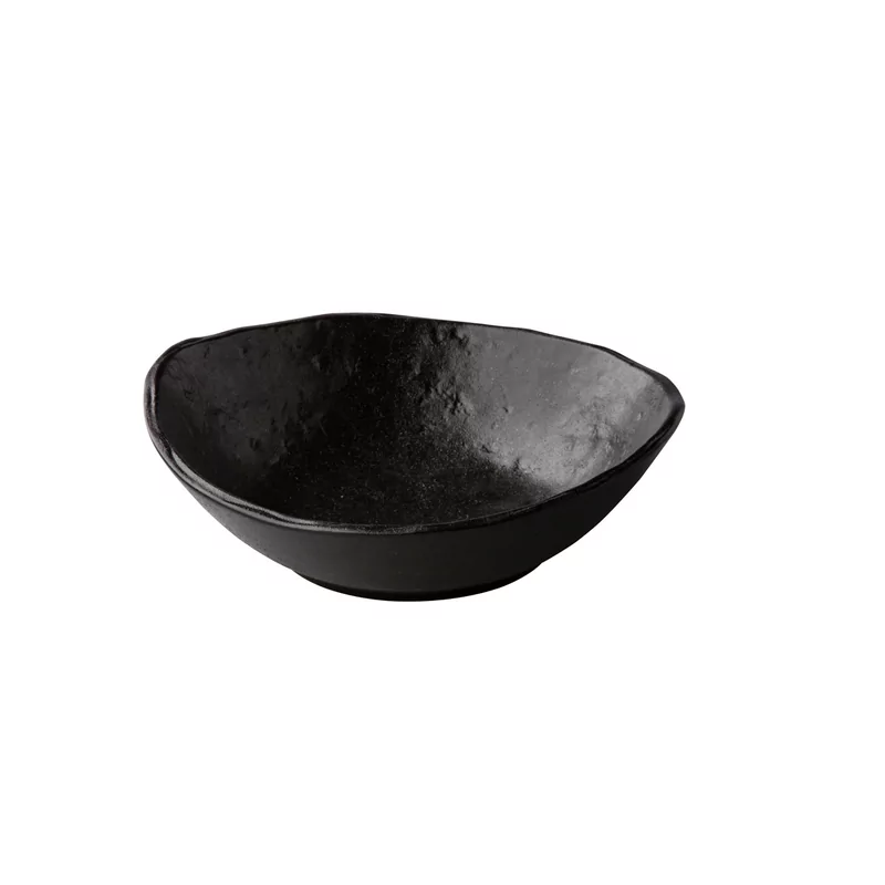 Oyster kom zwart 18 cm