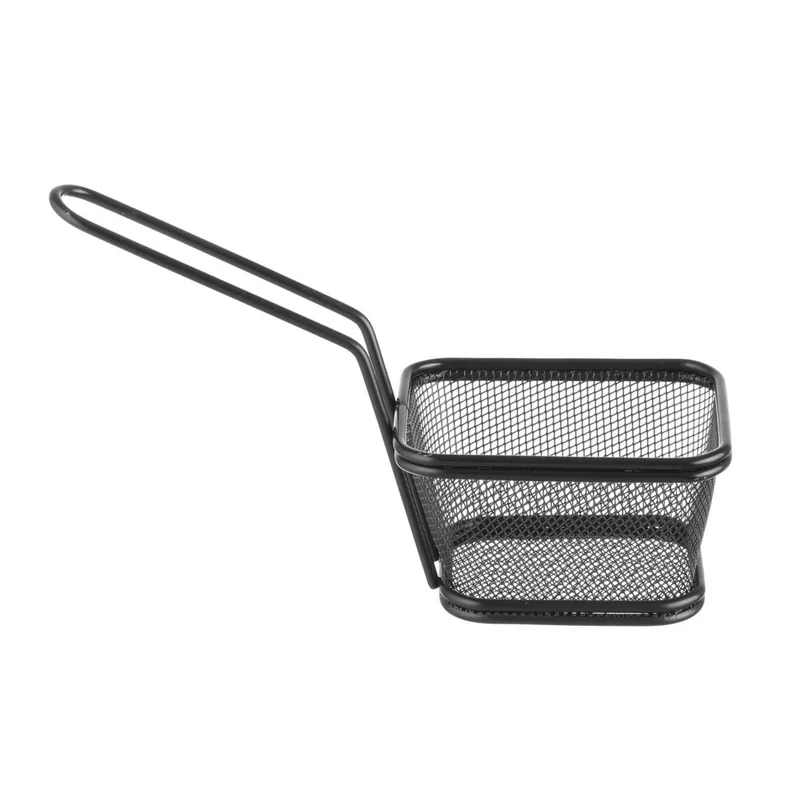 Deep frying basket miniatures stackable black