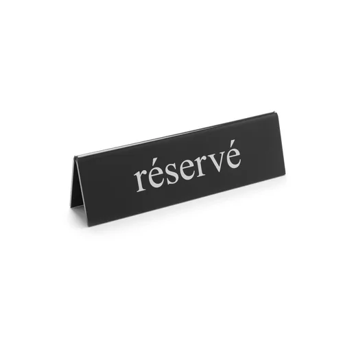 Table sign reserved