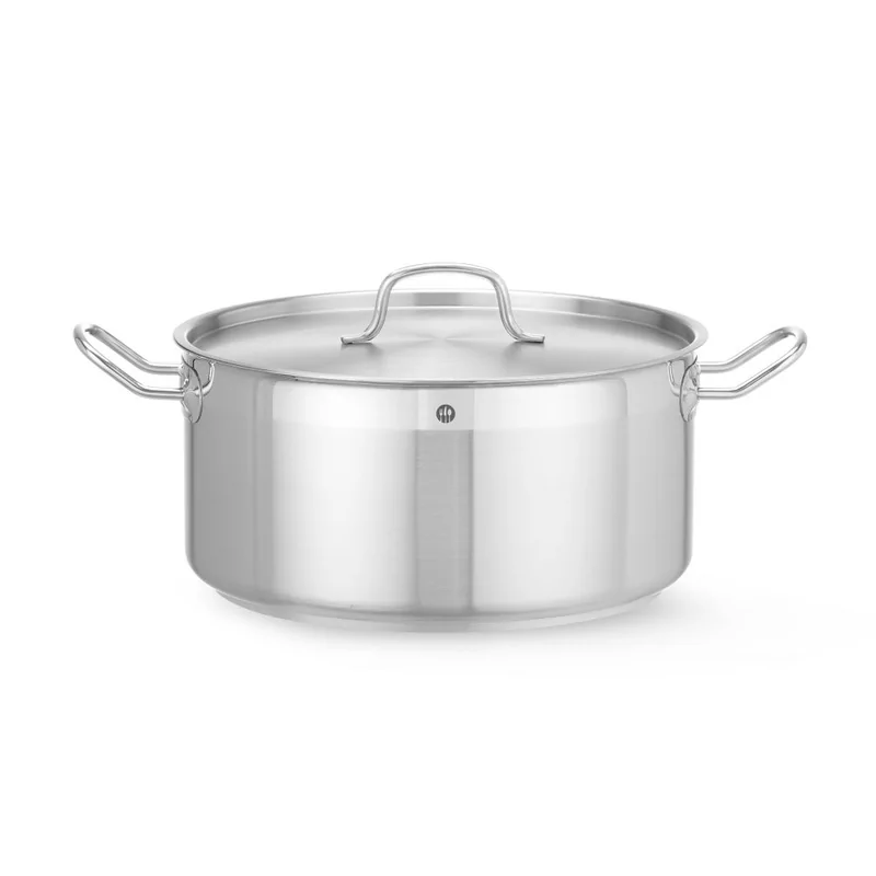 Stew pot low - with lid