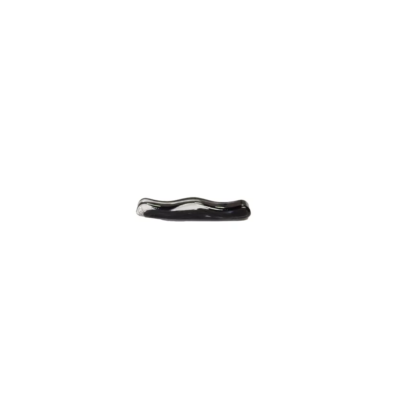 Cutlery holder glass black swirl 10.5 x 2.5 x 1.5 cm
