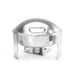 Chafing dish round satin finish