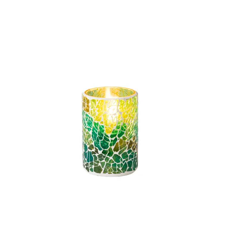 Candle Holder green 7,5 x 12 cm