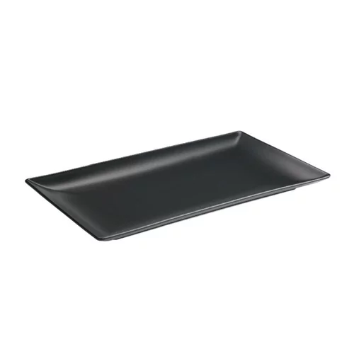 Asia Black assiette rectangulaire noir L310xB210mm