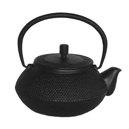 Théière fonte D140xH100mm 600ml noir émaillé à l'intérieur