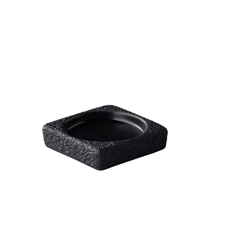 Squared dipper vulcanic black 9 cm