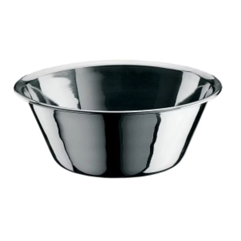 Cul de poule fond plat inox Ø360-H135mm - 7.00L