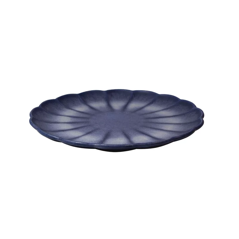 Flower bord blauw 28 cm