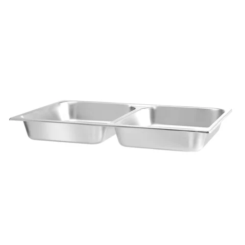 Food pan GN 1/1, with 2 compartments