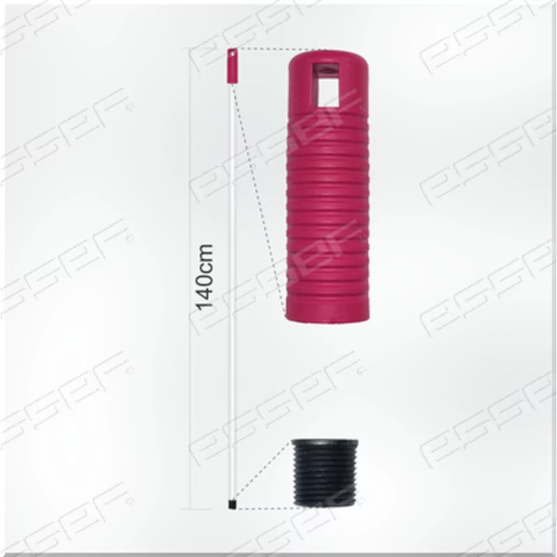 Glass fibre handle 1.40 m + red handle