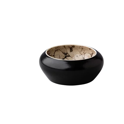 Bowl Bubble black satin 12 x 5,2 cm