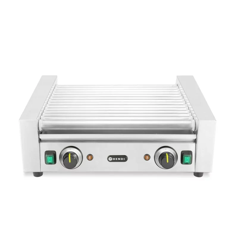 Sausage rolling grill, 2 zones