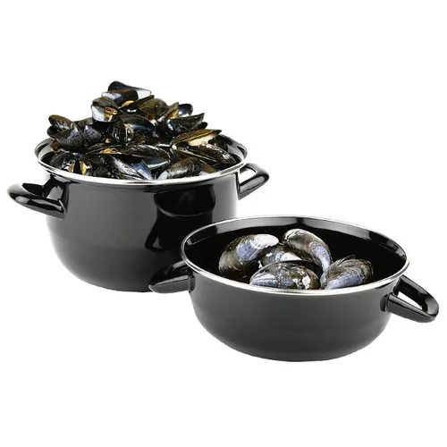 Mosselpot email 180mm binnen 2L voor 800 à 1000 gr mosselen