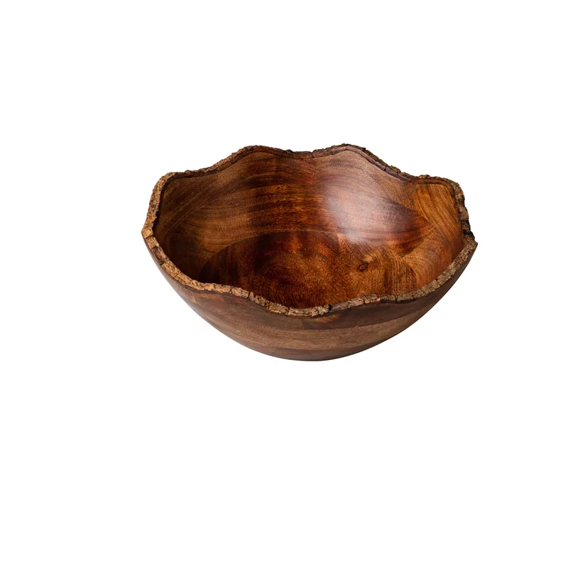 Bowl nature mangowood Ø30x12 cm
