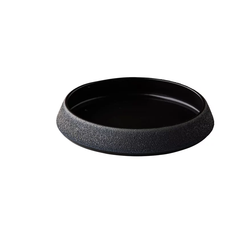 Vulcanic conisch bord zwart 20 x 3,7 cm