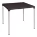 Table carrÃ©e avec pieds aluminium Bolero noire 750mm