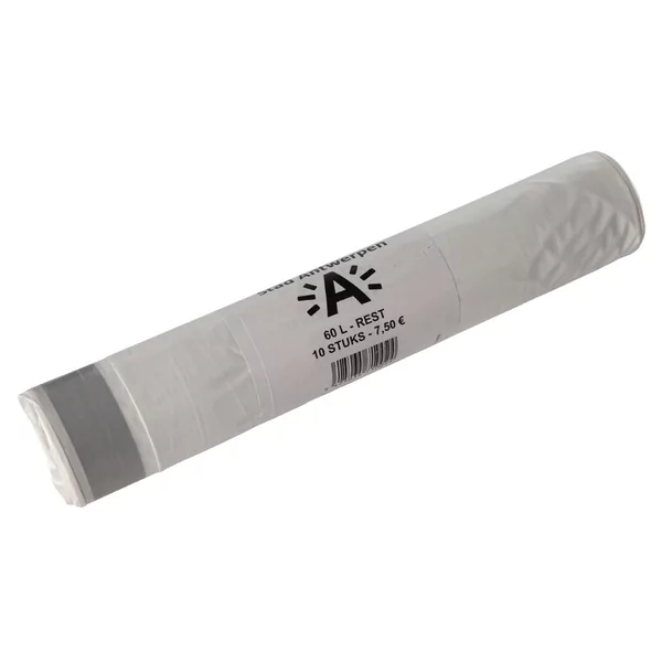 Vuilzak wit restafval stad 60l 30rx10st